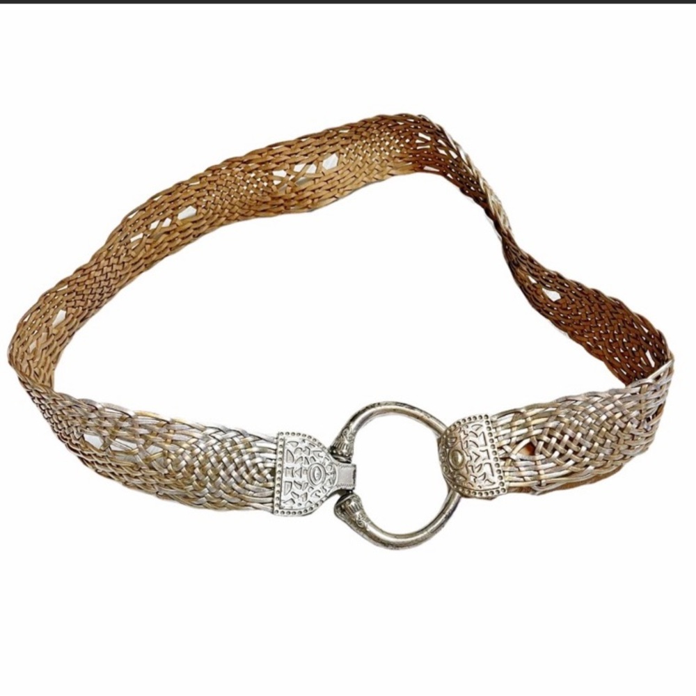 Coldwater Creek Bonded Leather Belt Womans Fashion Belt Size M 38 inch